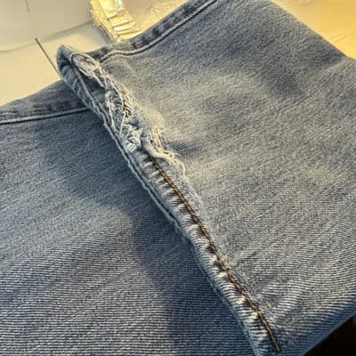 Vintage Levis 501 Jeans Mens 40x29 (42x30) Blue Wash Straight Button Fly Denim - Thumbnail 11