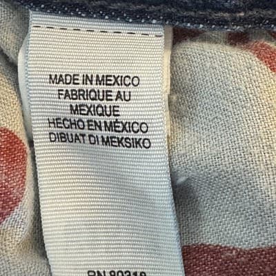 Lucky Brand Jeans Mens 34x32 Blue 1 Authentic Skinny Whiskered Denim Pants - Thumbnail 7