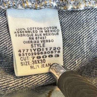 Vintage Polo Jeans Company Jeans Mens 36x30 Blue Denim Classic Straight RL 90s - Thumbnail 7