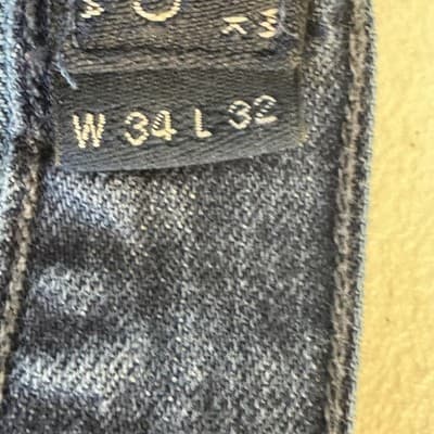 Lucky Brand Jeans Mens 34x32 Blue 1 Authentic Skinny Whiskered Denim Pants - Thumbnail 6