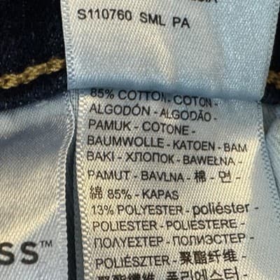 Levis 541 Jeans Mens 36x28 (36x30) Blue Dark Wash Athletic Taper Stretch Denim - Thumbnail 6