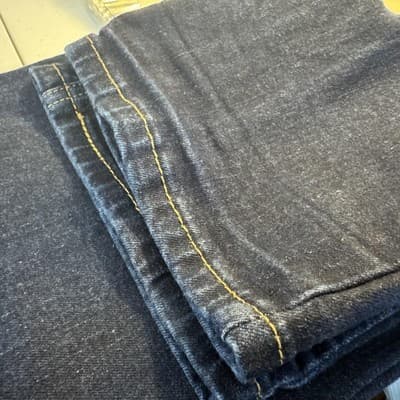 Levis 541 Jeans Mens 36x28 (36x30) Blue Dark Wash Athletic Taper Stretch Denim - Thumbnail 9