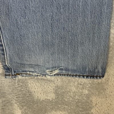 Vintage Levis 501 Jeans Mens 40x29 (42x30) Blue Wash Straight Button Fly Denim - Thumbnail 3