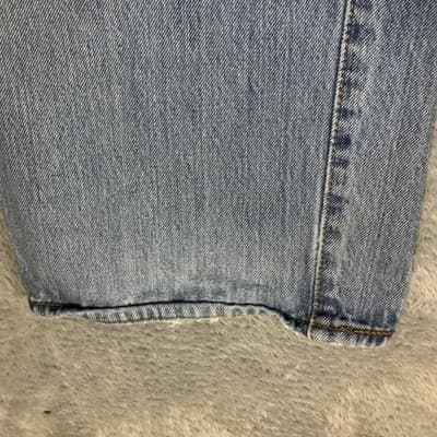 Vintage Levis 501 Jeans Mens 40x29 (42x30) Blue Wash Straight Button Fly Denim - Thumbnail 4