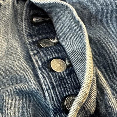 Vintage Levis 501 Jeans Mens 40x29 (42x30) Blue Wash Straight Button Fly Denim - Thumbnail 6