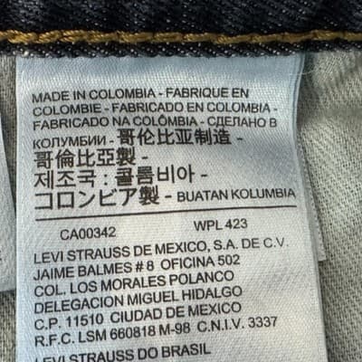 Levis 569 Jeans Mens 40x29 (38x30) Blue Medium Wash Relaxed Straight Denim - Thumbnail 5