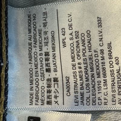 Levis 550 Jeans Mens 40x31 (40x32) Blue Relaxed Tapered Denim 100% Cotton - Thumbnail 5