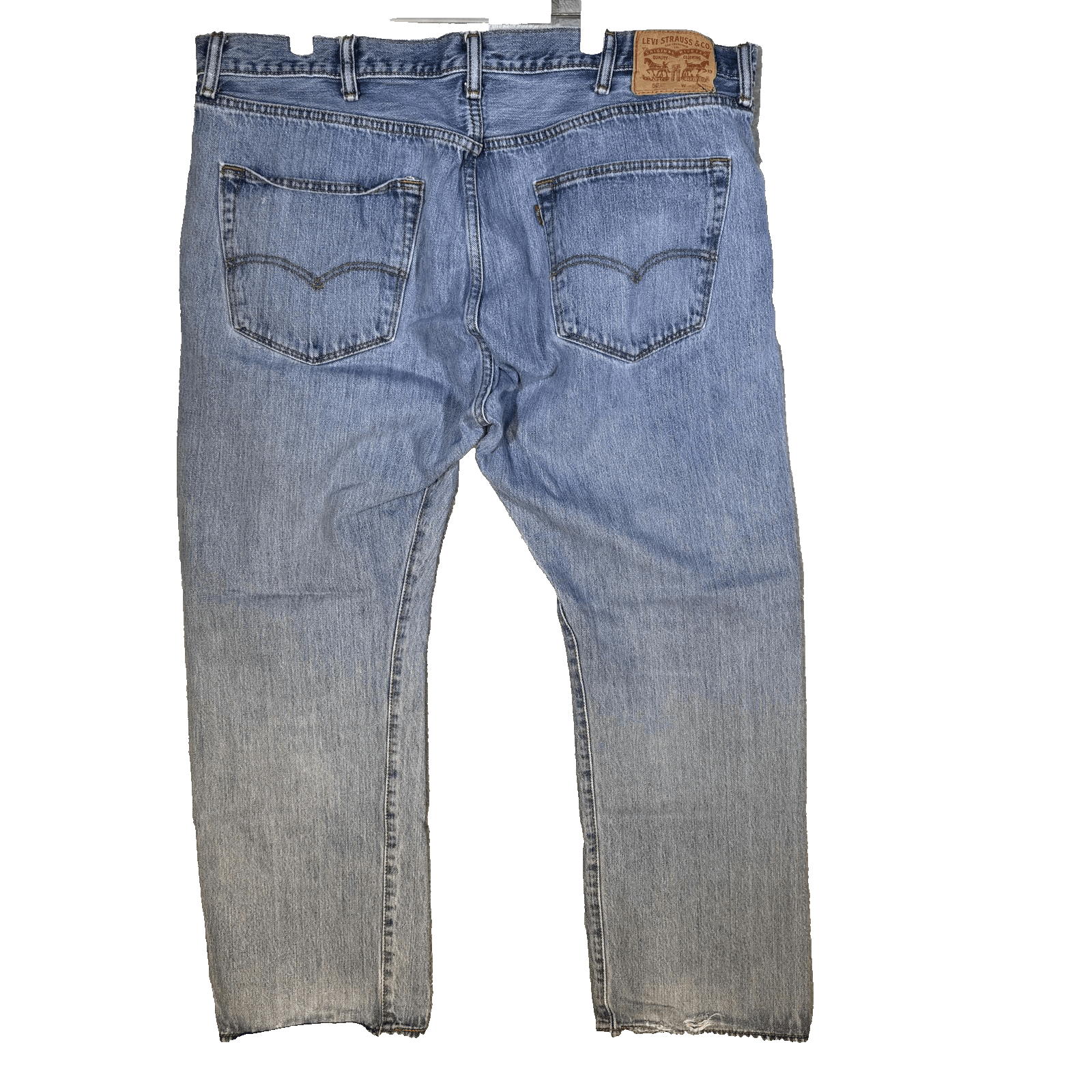 Vintage Levis 501 Jeans Mens 40x29 (42x30) Blue Wash Straight Button Fly Denim - Thumbnail 2