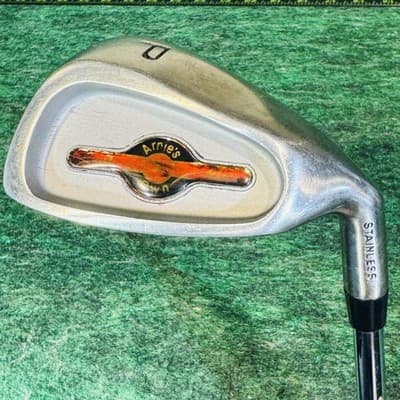 Vintage Arnie's P Pitching Wedge Mens RH Stainless Steel Shaft Single Club USA - Image 1