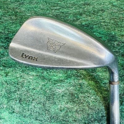 Lynx S Sand Wedge Mens RH Steel Shaft Single Golf Club Silver USA With Grip - Image 1