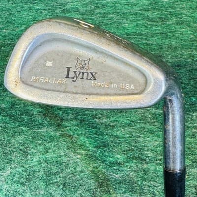 Vintage Lynx Parallax Pitching Wedge Mens RH Steel Silver Single Golf Club USA - Image 1