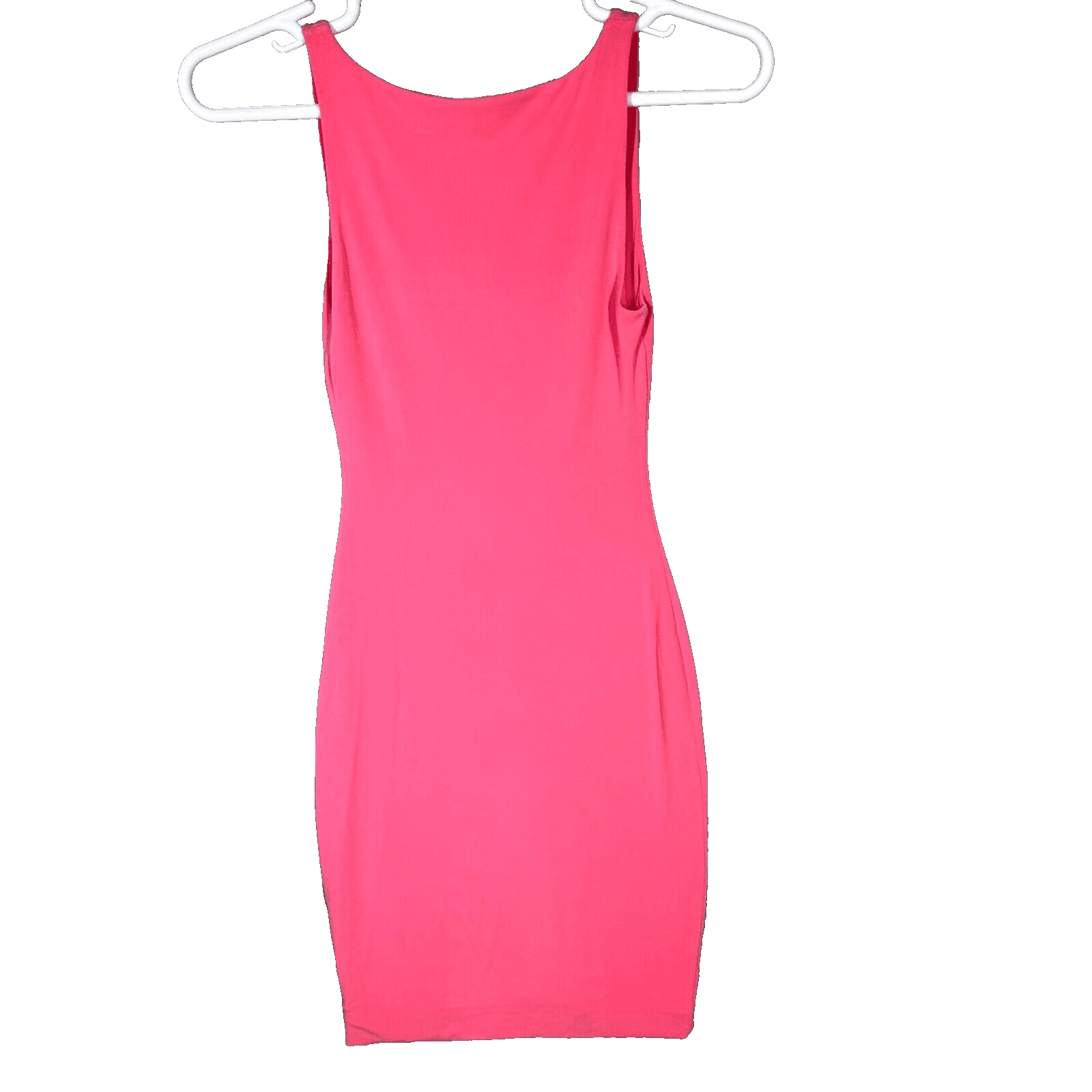 Leith Womens Sheath Dress XS Pink Stretch Scoop Neck Wide Strap Pullover - Thumbnail 2
