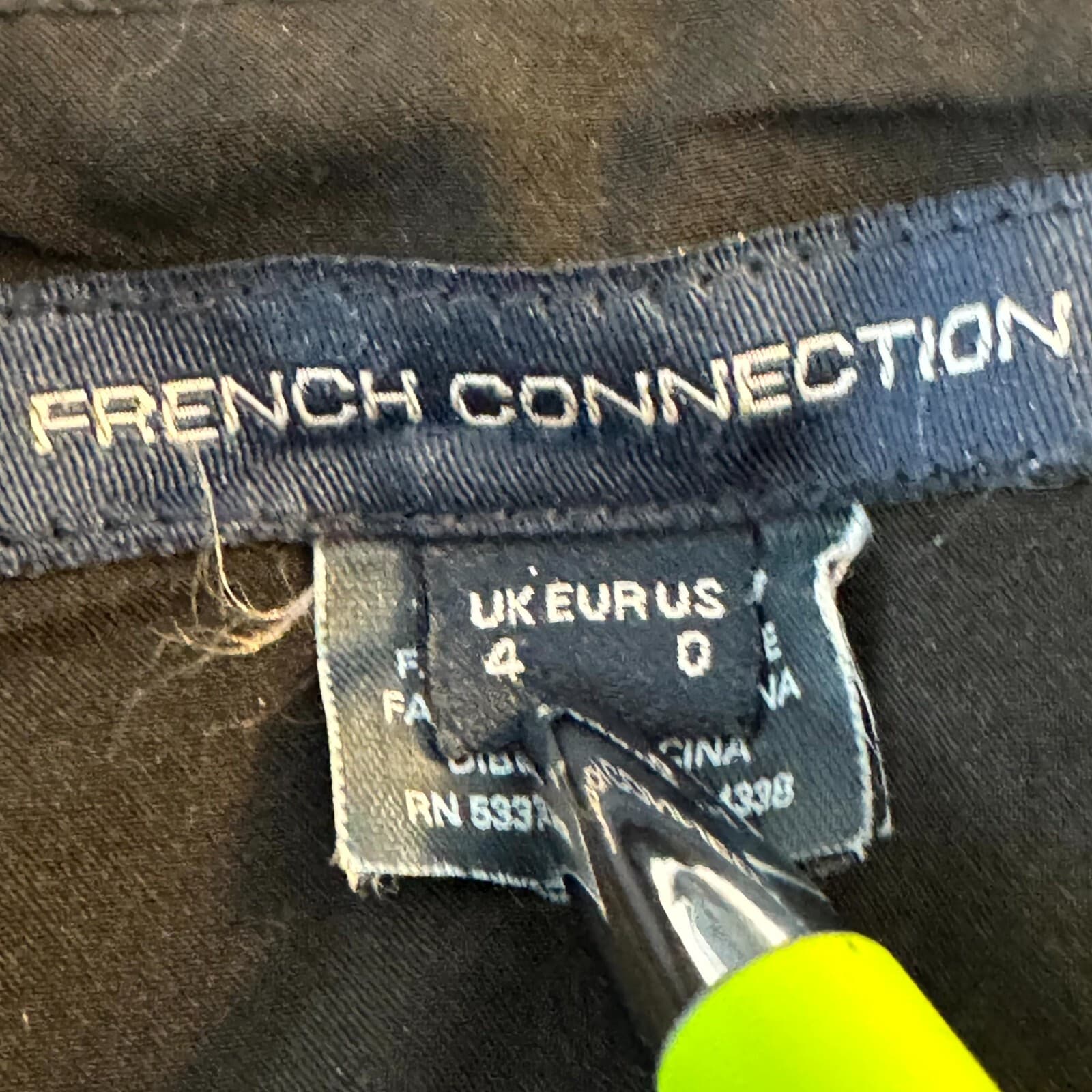 French Connection Womens Mini Dress Size 0 Black Tiered One Shoulder Whisper - Thumbnail 7