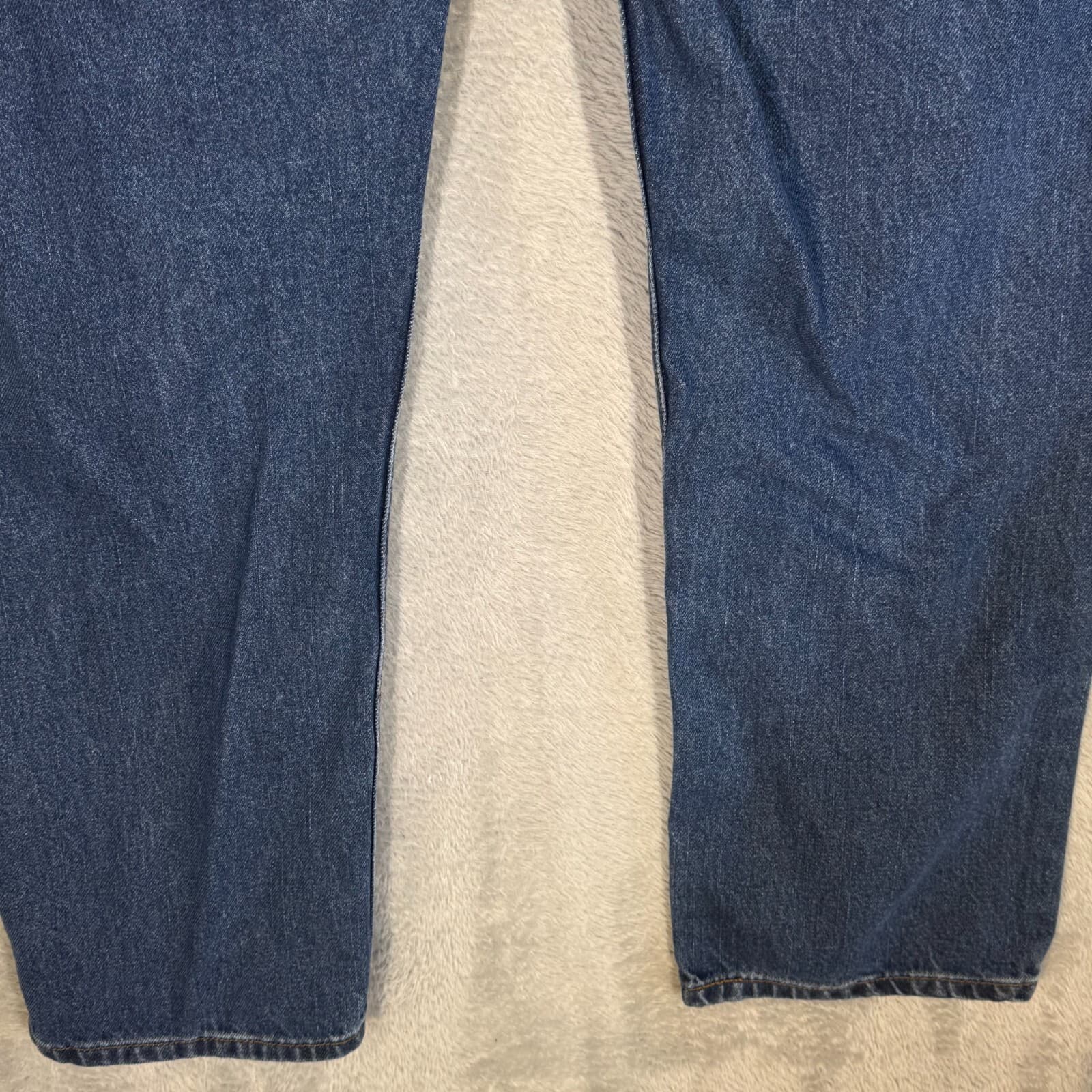 Levis 505 Mens Jeans 36x30 Regular Fit Stretch Mid Rise Blue Denim - Thumbnail 5