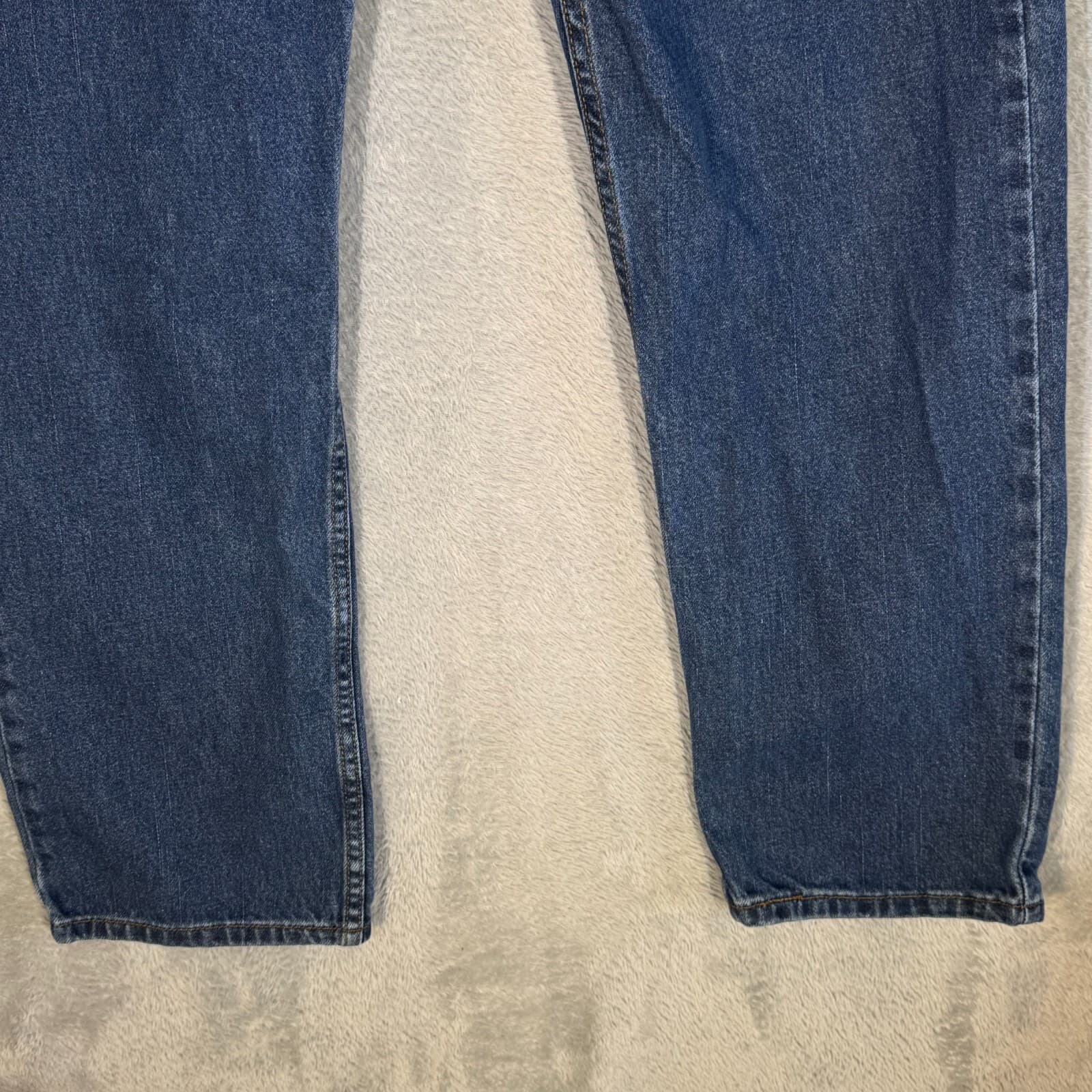 Levis 505 Mens Jeans 36x30 Regular Fit Stretch Mid Rise Blue Denim - Thumbnail 10