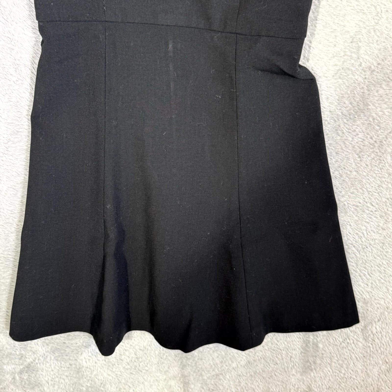 French Connection Womens Mini Dress Size 0 Black Tiered One Shoulder Whisper - Thumbnail 4