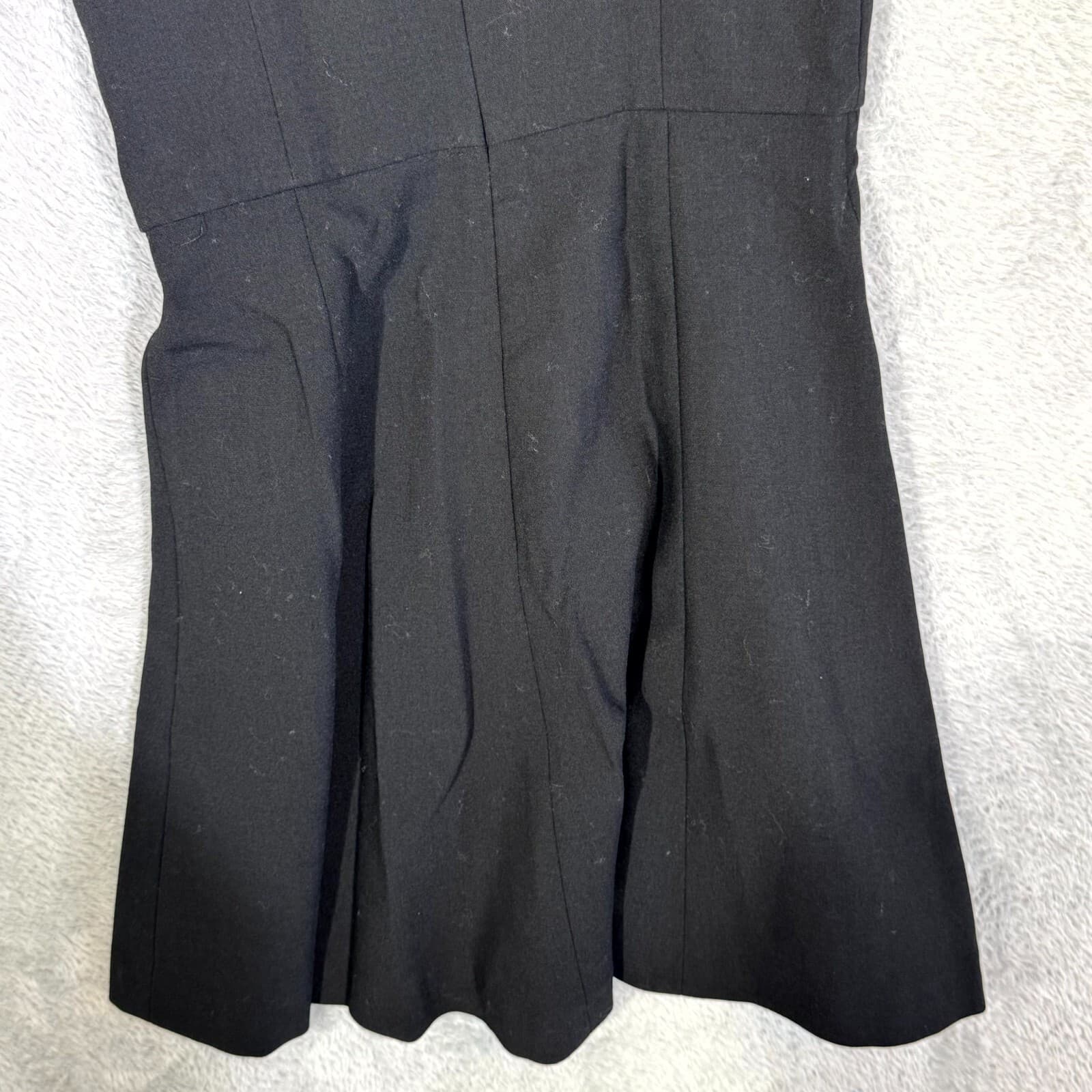 French Connection Womens Mini Dress Size 0 Black Tiered One Shoulder Whisper - Thumbnail 6