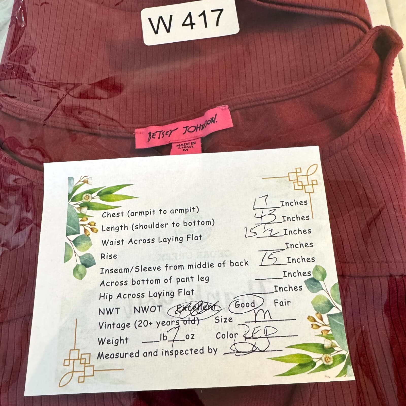 Betsey Johnson Womens Bodycon Dress Medium Maroon Ribbed Pleated Short Sleeve - Thumbnail 9