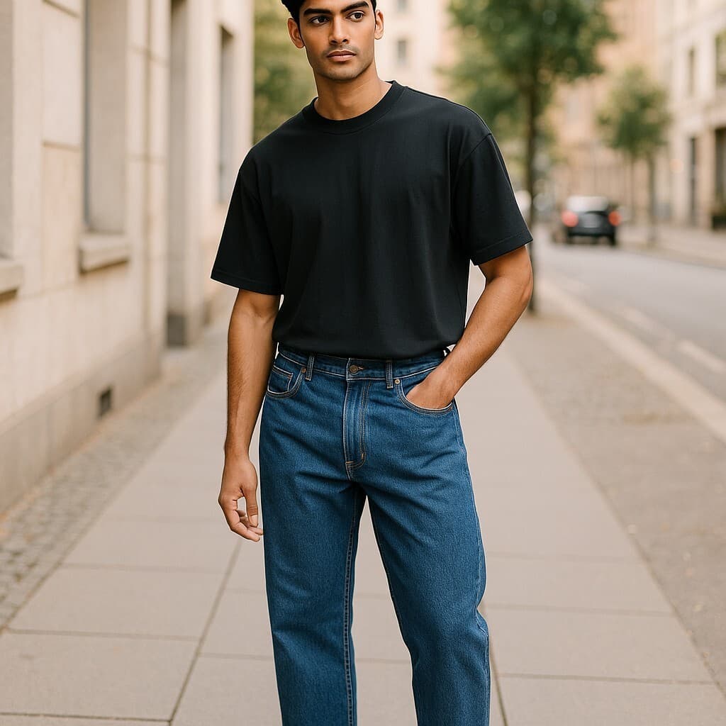 Ralph Lauren Polo Jeans Mens 36 X 32 Blue Denim High-Rise Straight Leg Zip Fly - Thumbnail 2