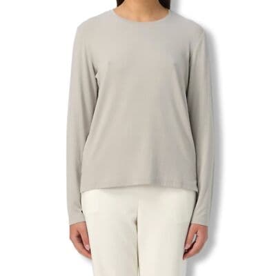 Zara Shirt Top Women’s M Beige/Tan Long Sleeve Crew Neck Pullover #W 78 - Thumbnail 3