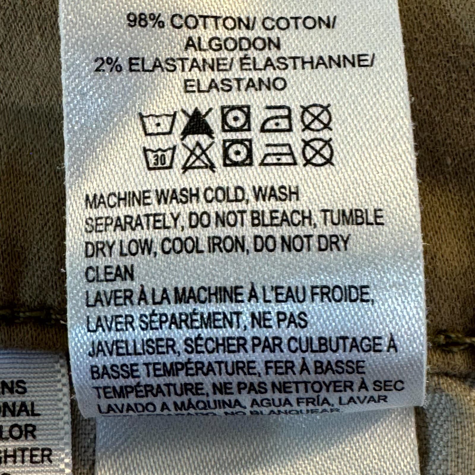 Lucky Brand 121 Men's Jeans 34/30 Beige Denim Mid-Rise Slim Straight Leg Zip Fly - Thumbnail 10