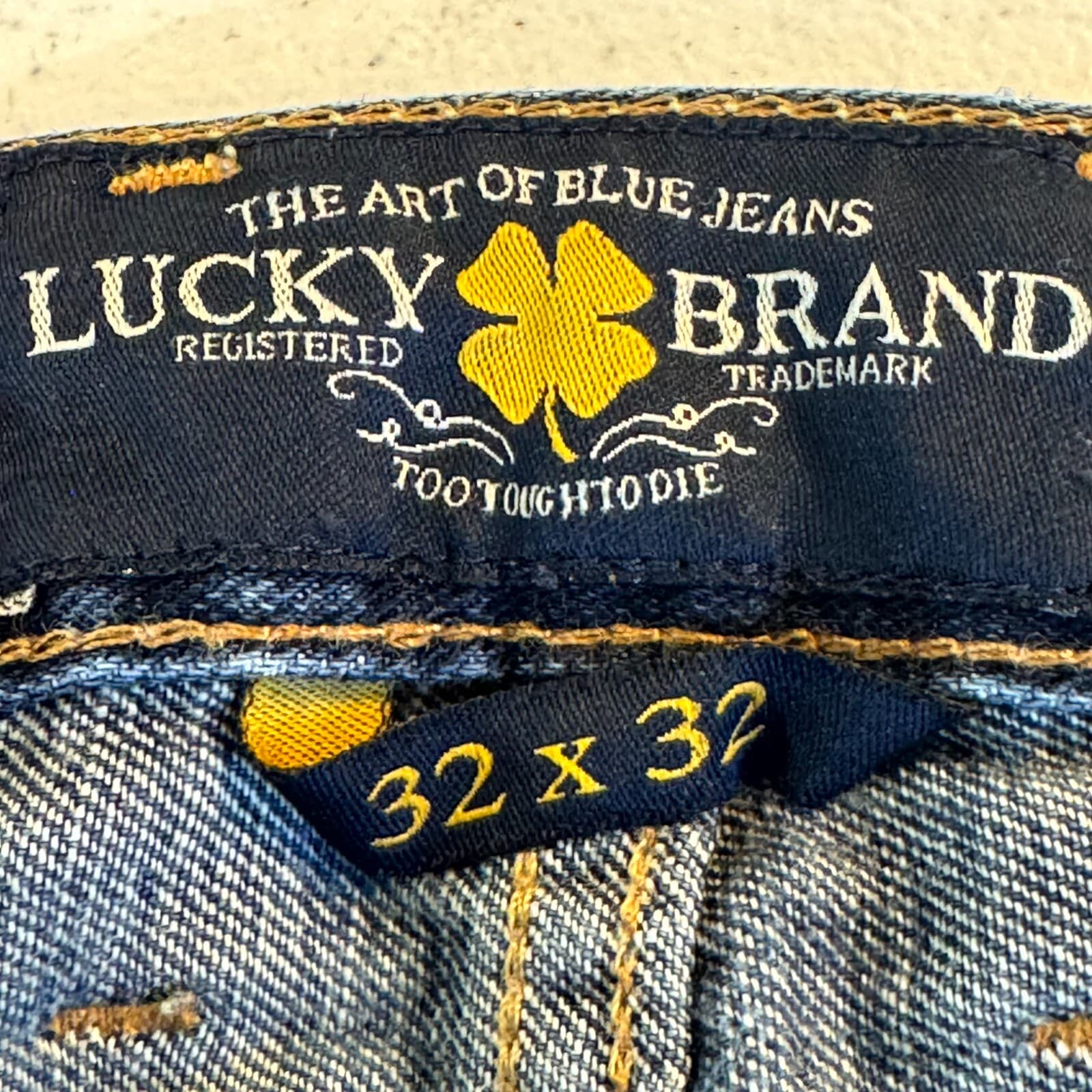 Lucky Brand 221 Mens Jeans 38X32 Black Denim Stretch Mid-Rise Straight Leg Zip - Thumbnail 6