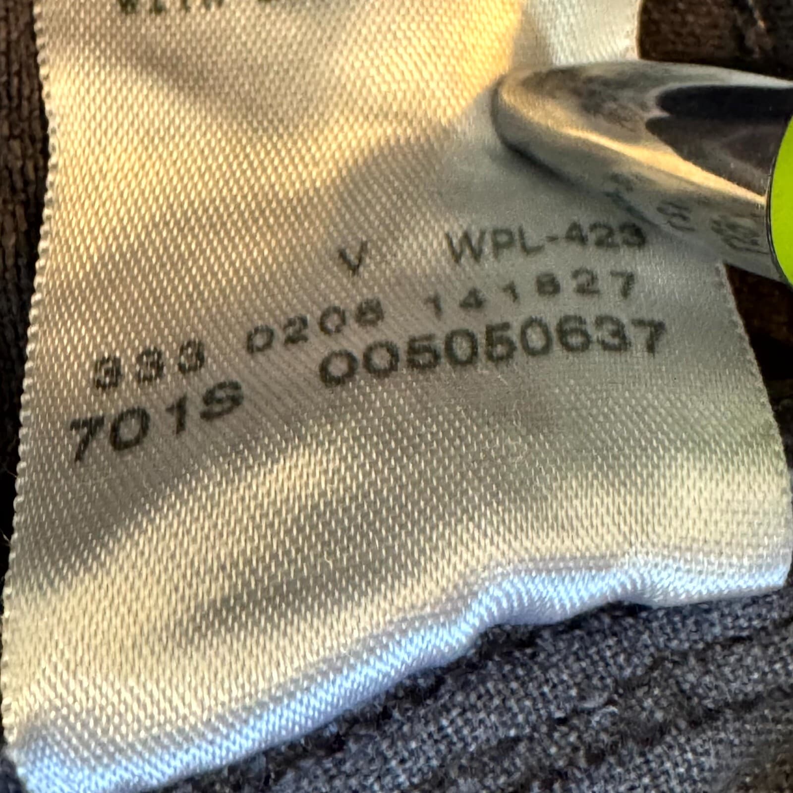 Vintage Levi's 505 Men's 36x30 Gray Denim Regular Fit Straight Jeans - Thumbnail 5