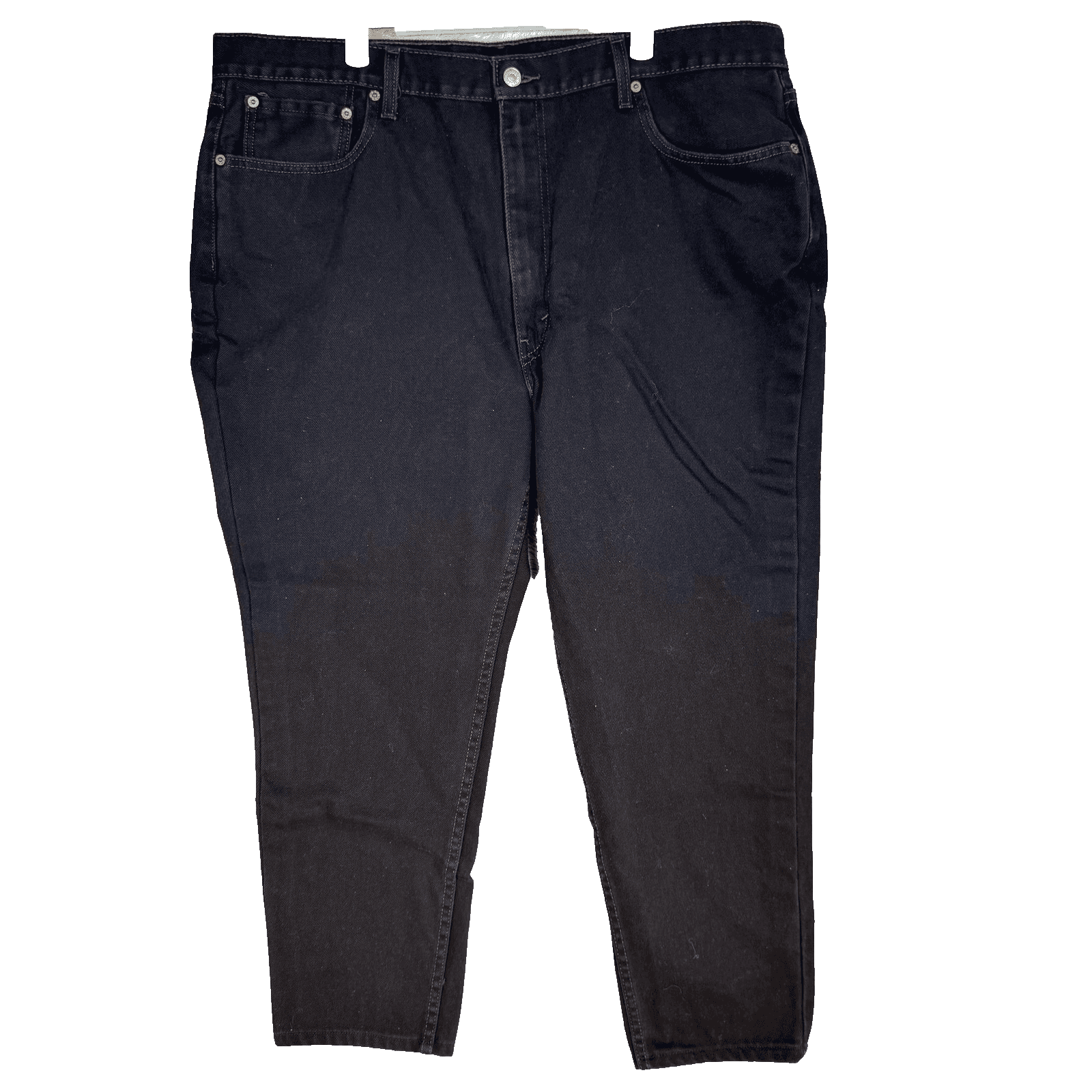 Levis 550 Jeans Mens 42x30 Black Relaxed Fit Tapered Leg Zip Fly Denim - Image 1