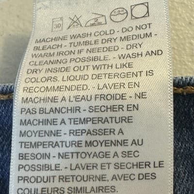 Levis 505 Jeans Mens 40x30 Blue Straight Leg Denim Zip Fly Classic Fit - Thumbnail 6