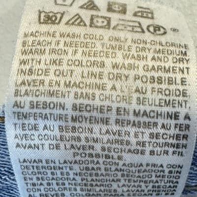 Levis 505 Jeans Mens 34x32 Light Wash Blue Straight Fit Denim Zip Fly 5 Pocket - Thumbnail 6