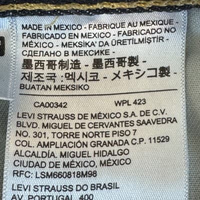 Levis 559 Jeans Mens 32x32 Blue Straight Leg Relaxed Fit Denim Pants Classic Zip - Thumbnail 4