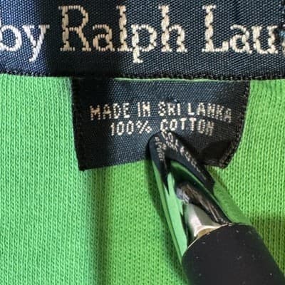 Ralph Lauren Polo Shirt Mens Large Green Pink Pony Embroidered Short Sleeve - Thumbnail 10