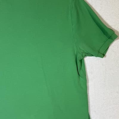 Ralph Lauren Polo Shirt Mens Large Green Pink Pony Embroidered Short Sleeve - Thumbnail 13