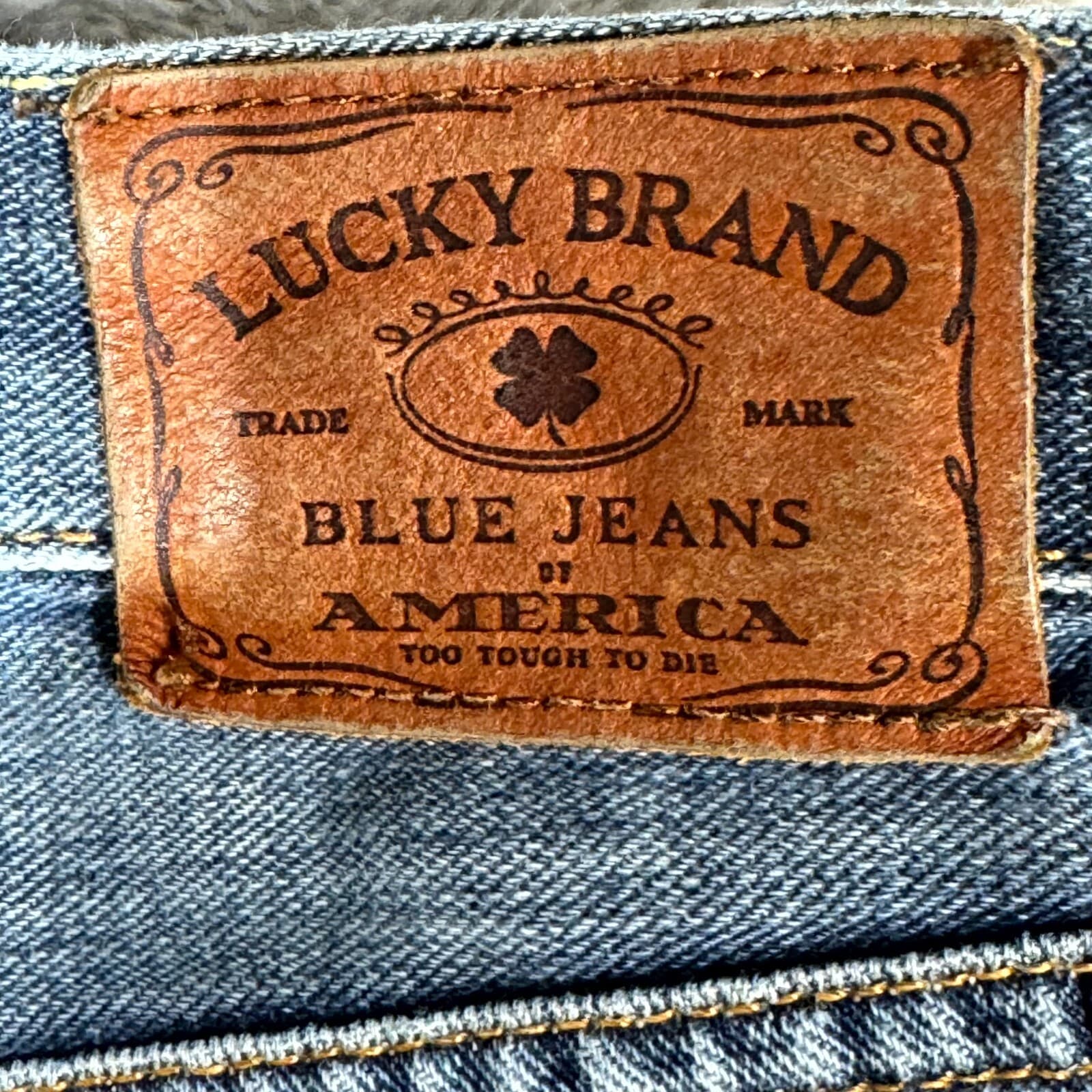 Lucky Brand 221 Mens Jeans 38X32 Black Denim Stretch Mid-Rise Straight Leg Zip - Thumbnail 5