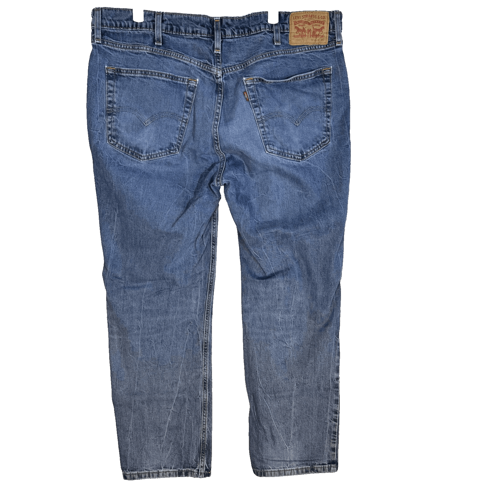 Levis 541 Jeans Mens 40x30 Blue Stretch Denim Athletic Fit Mid Rise Tapered - Thumbnail 2