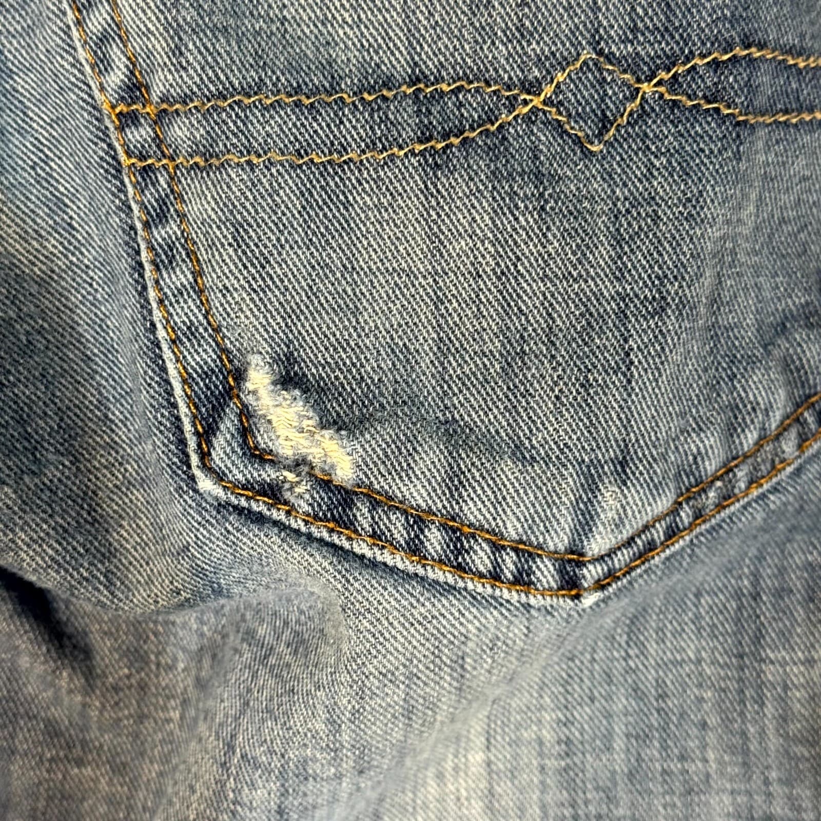 Lucky Brand 221 Mens Jeans 38X32 Black Denim Stretch Mid-Rise Straight Leg Zip - Thumbnail 4