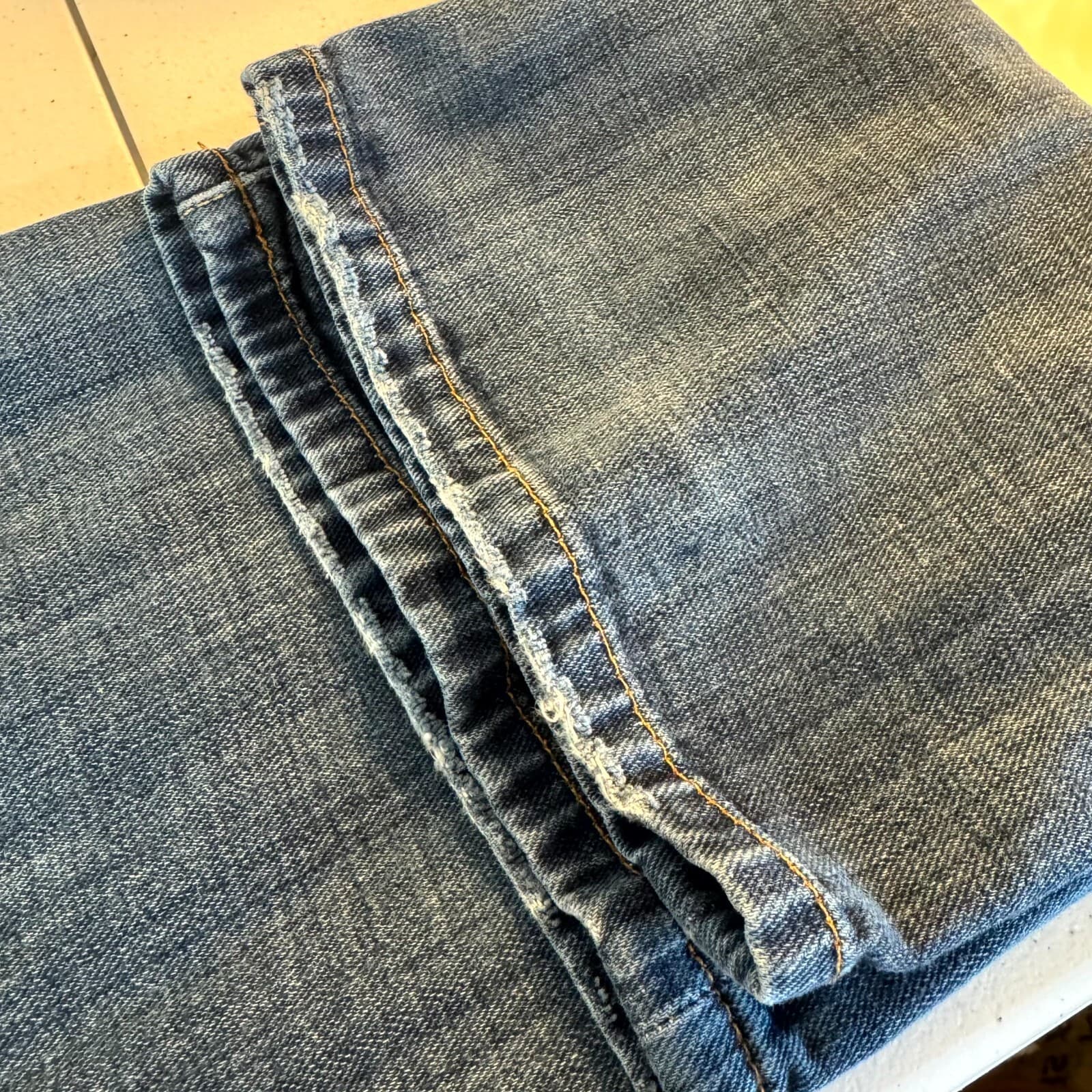 Lucky Brand 221 Mens Jeans 38X32 Black Denim Stretch Mid-Rise Straight Leg Zip - Thumbnail 13