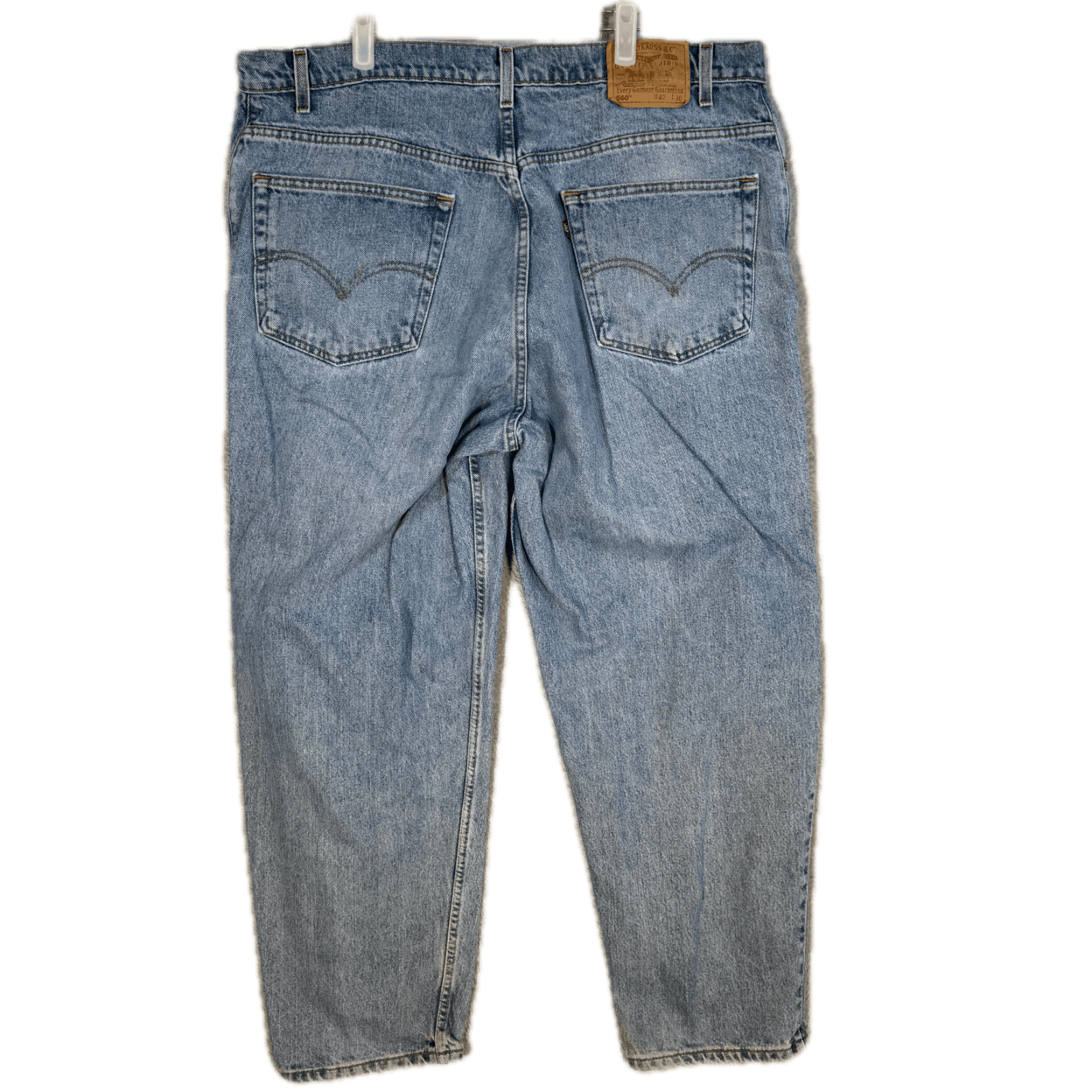 Vintage Levi's 560 Men's Jeans 42x30 Blue Denim Loose Tapered Leg - Thumbnail 2