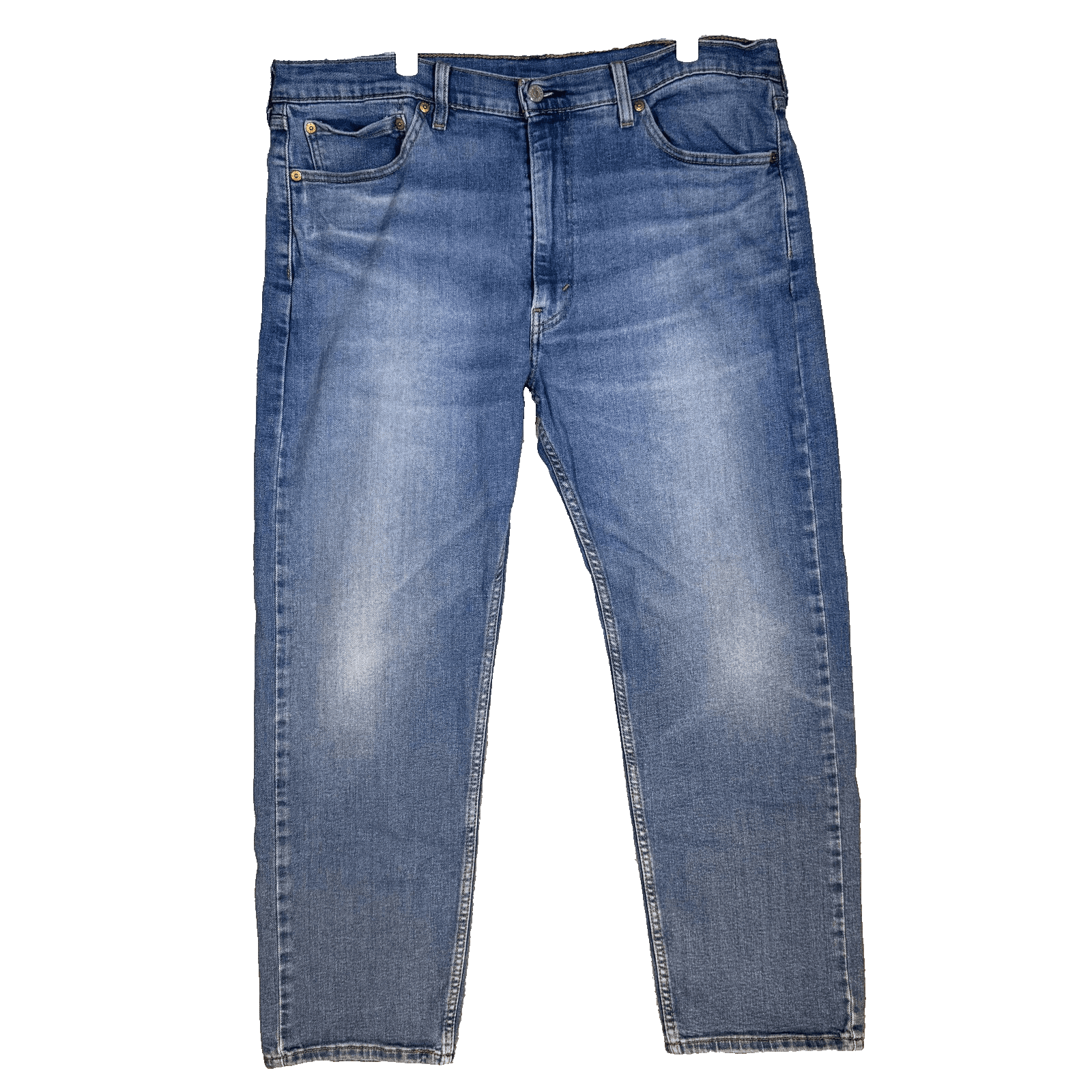 Levis 505 Jeans Mens 40x30 Blue Straight Leg Denim Zip Fly Classic Fit - Image 1