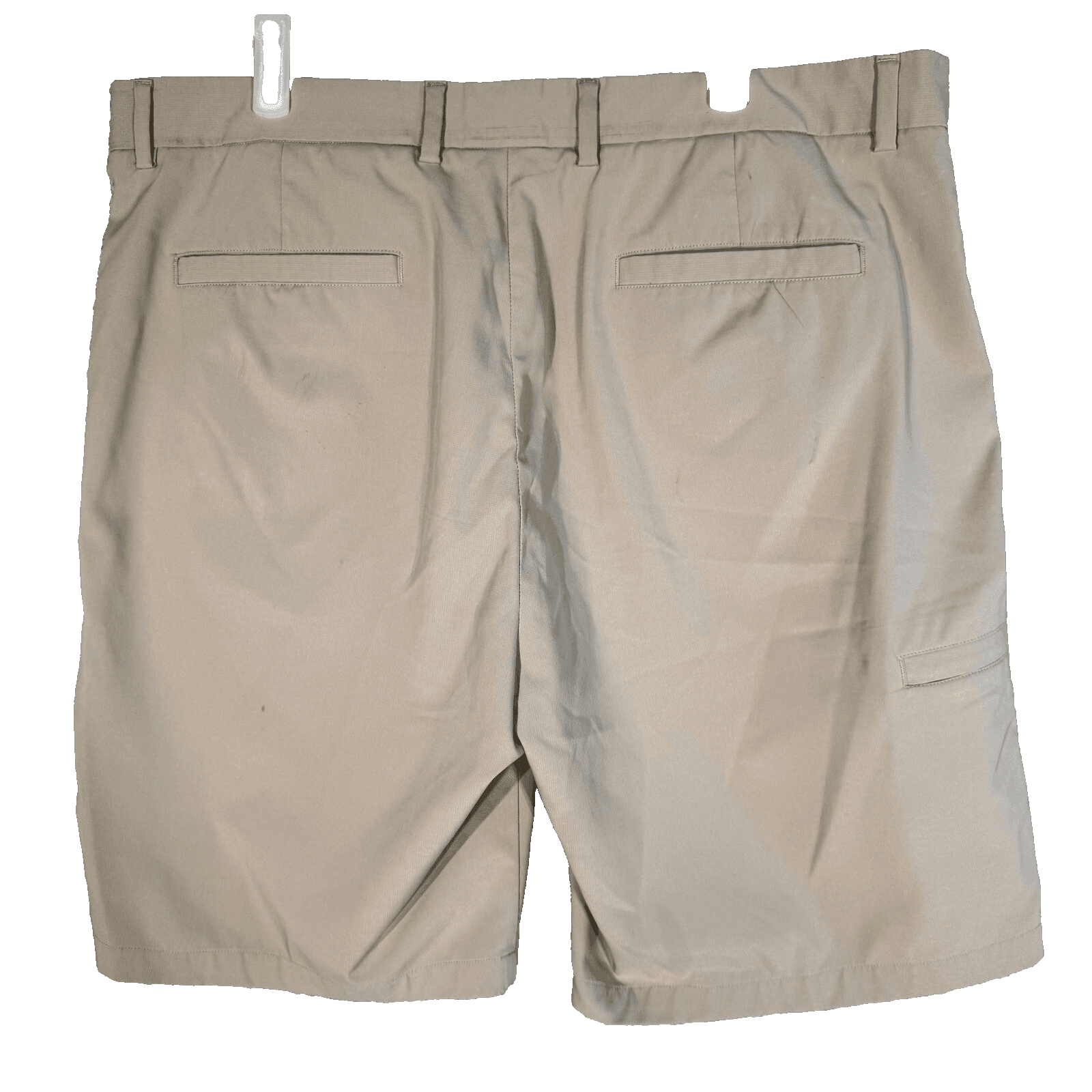 Greg Norman Mens Golf Shorts 38 Beige Stretch Mid-Rise Flat Front Classic - Thumbnail 2