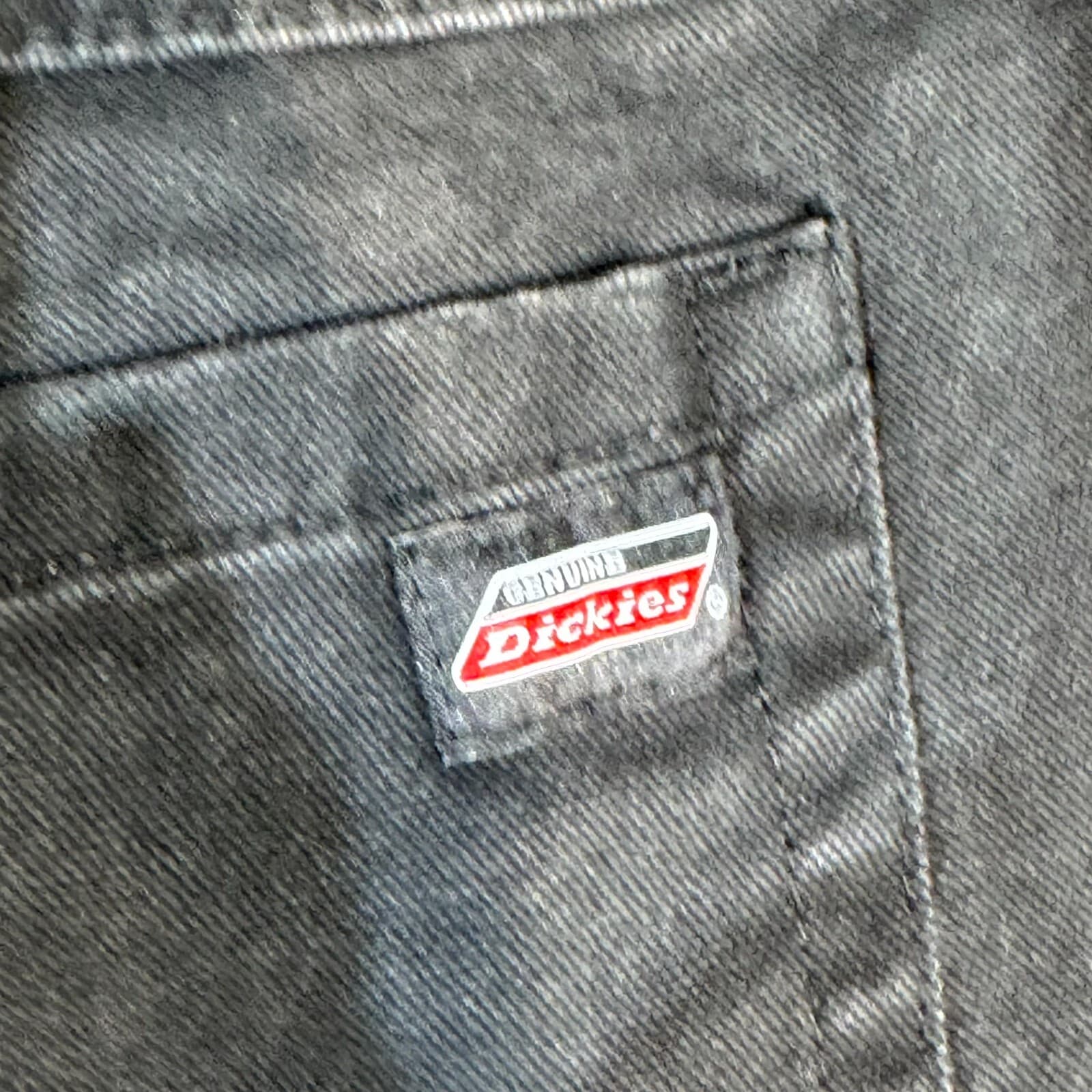 Genuine Dickies Men Carpenter Shorts 40 Black Stretch High-Rise Flat Front - Thumbnail 3