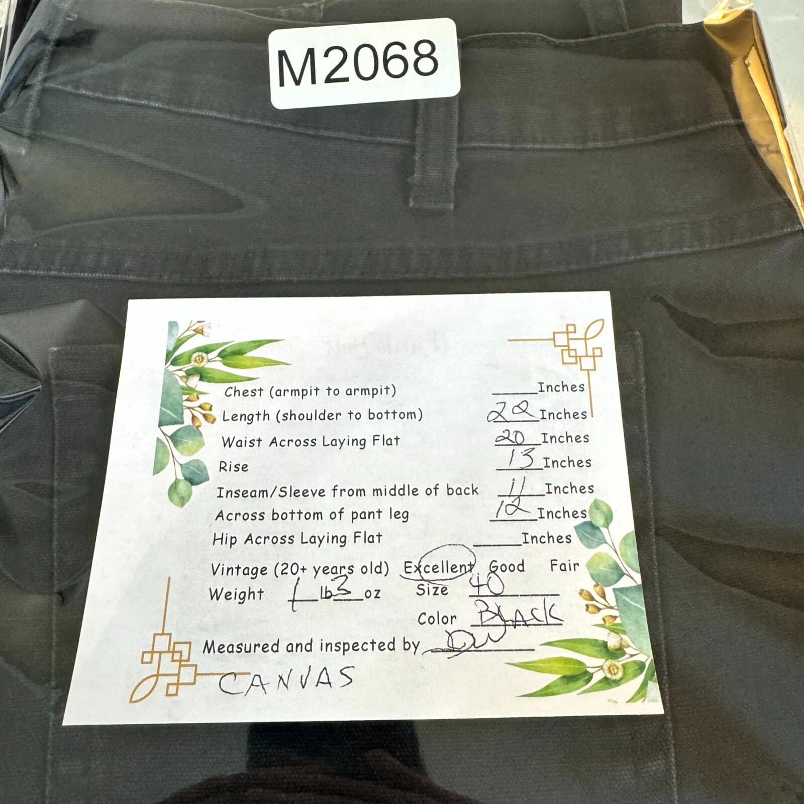 Genuine Dickies Men Carpenter Shorts 40 Black Stretch High-Rise Flat Front - Thumbnail 6