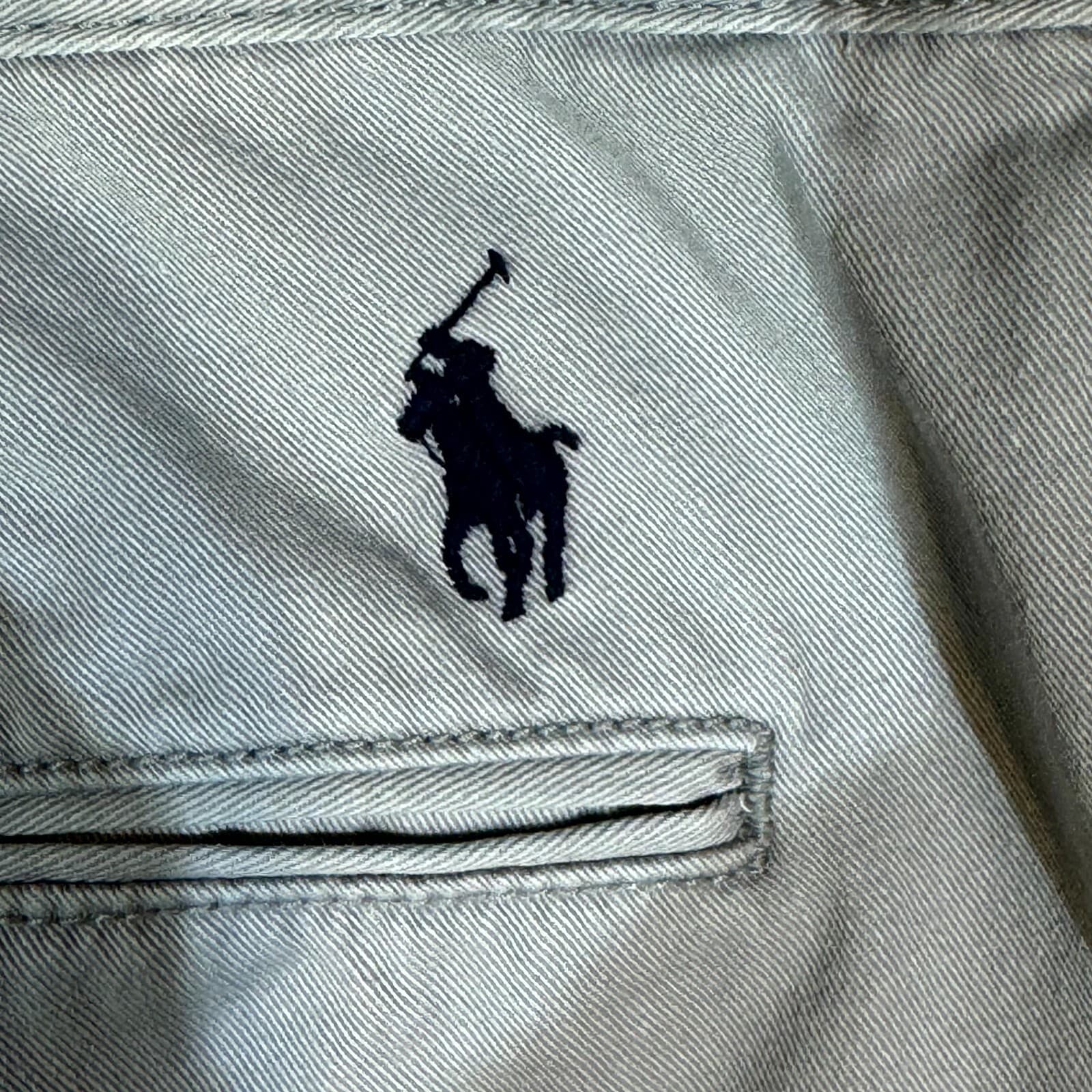 Polo Ralph Lauren Men Chino Shorts 36 Tan Pony Mid-Rise Flat Front Classic - Thumbnail 3