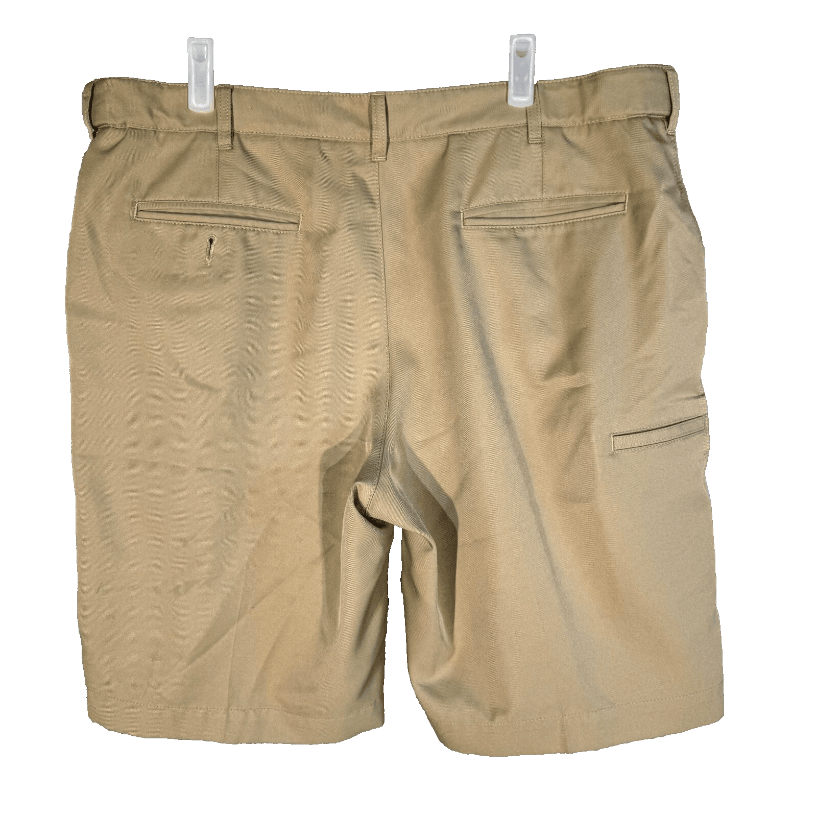 PGA Tour Men's Golf Shorts 38 Beige Mid-Rise Flat Front Cargo Pockets - Thumbnail 2