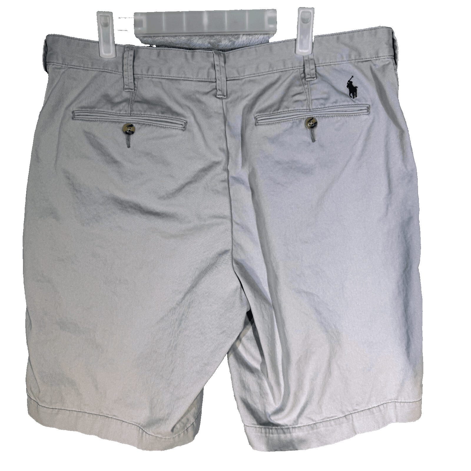 Polo Ralph Lauren Men Chino Shorts 36 Tan Pony Mid-Rise Flat Front Classic - Thumbnail 2