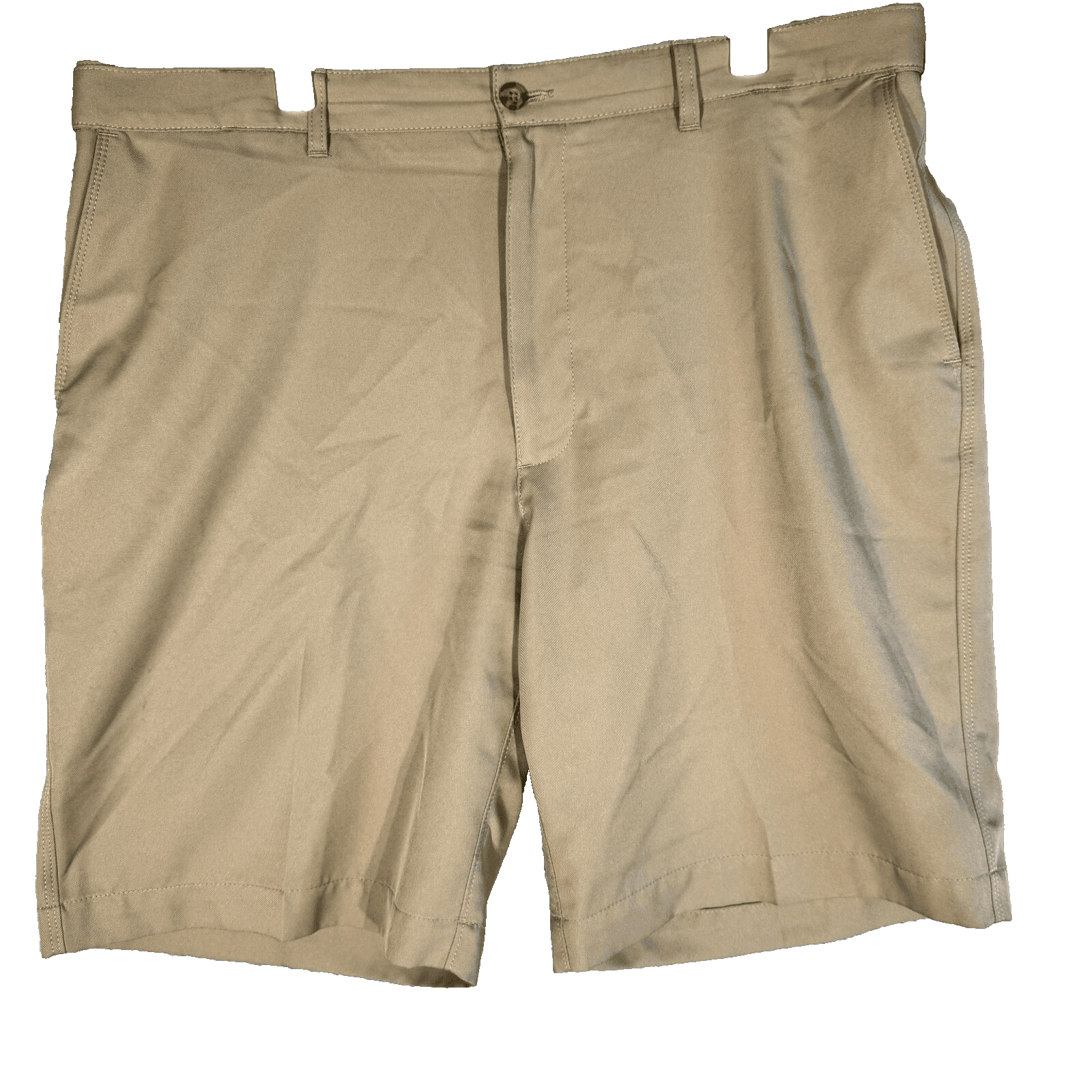 PGA Tour Men's Golf Shorts 38 Beige Mid-Rise Flat Front Cargo Pockets - Image 1