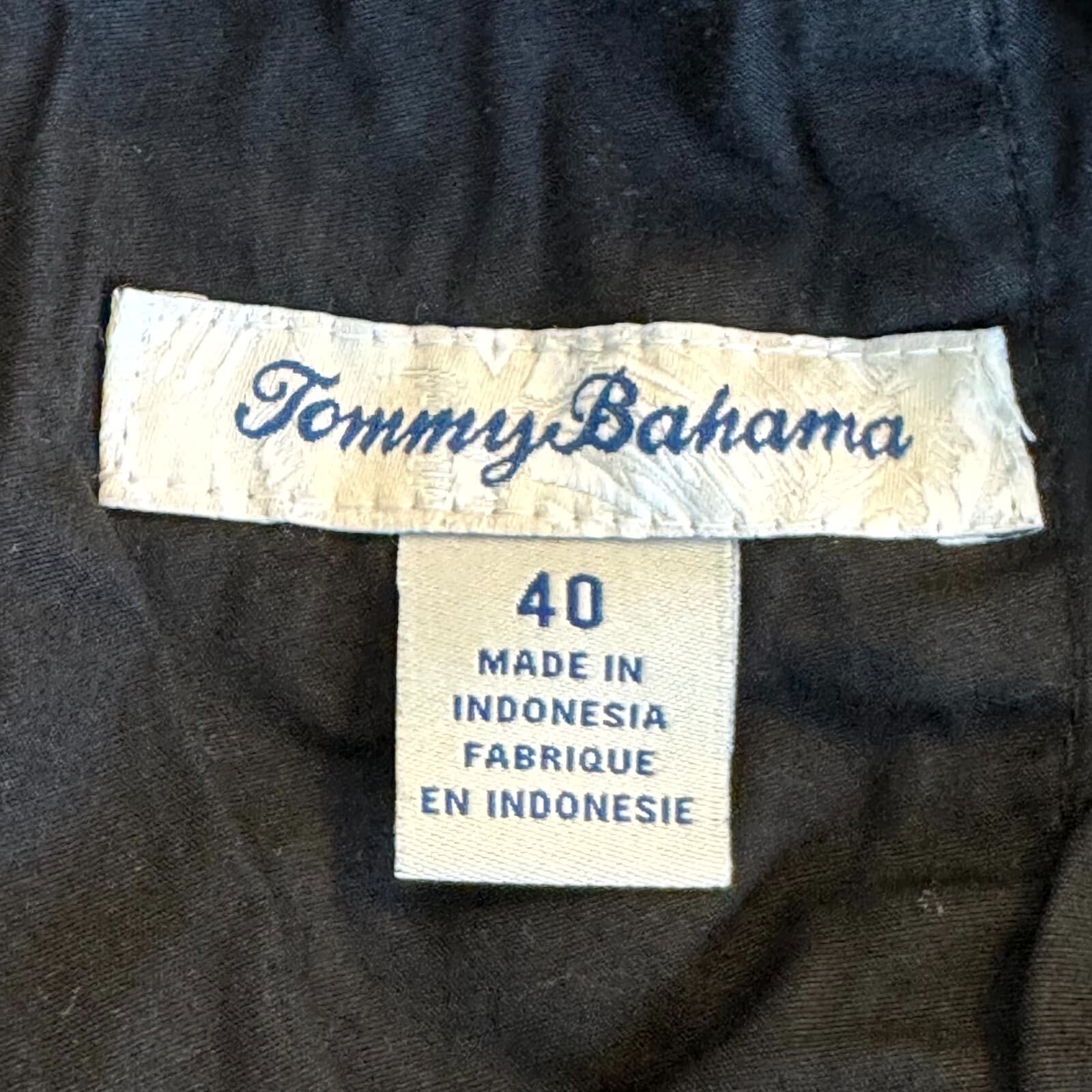 Tommy Bahama Boracay Mens Chino Shorts 40 Blue Stretch Mid-Rise Flat Front - Thumbnail 4