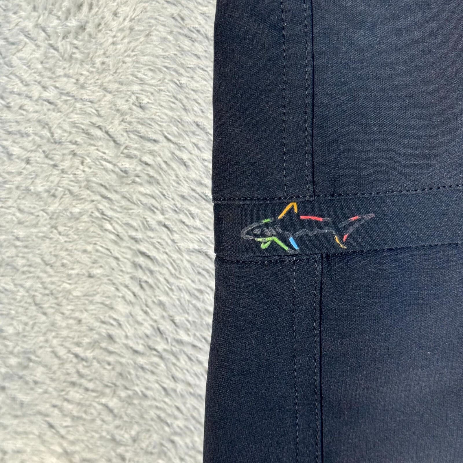 Greg Norman Mens Golf Shorts 38 Navy Stretch Mid-Rise Flat Front Classic - Thumbnail 3