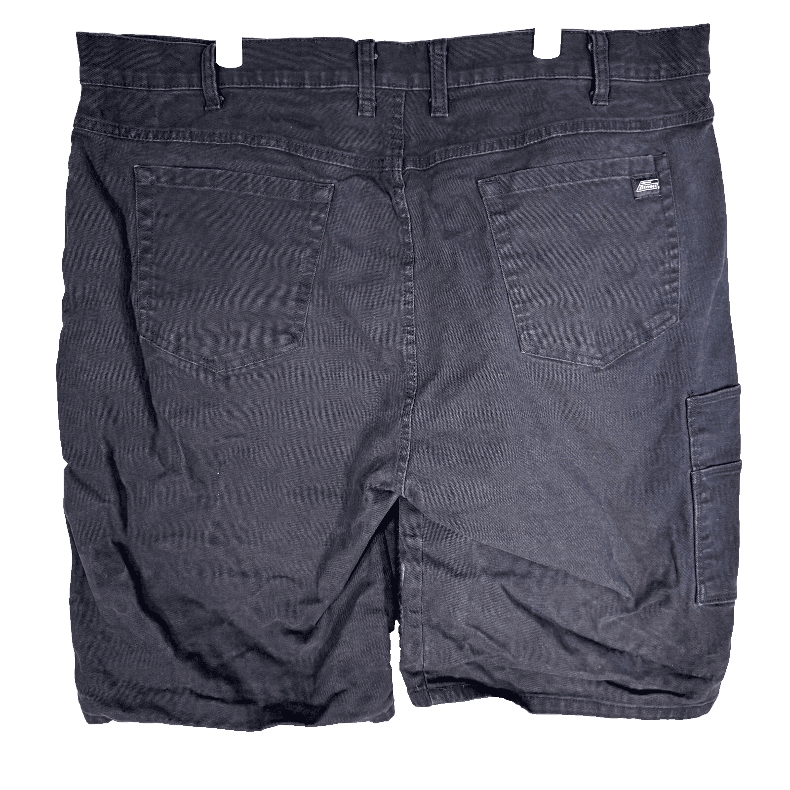 Genuine Dickies Men Carpenter Shorts 40 Black Stretch High-Rise Flat Front - Thumbnail 2