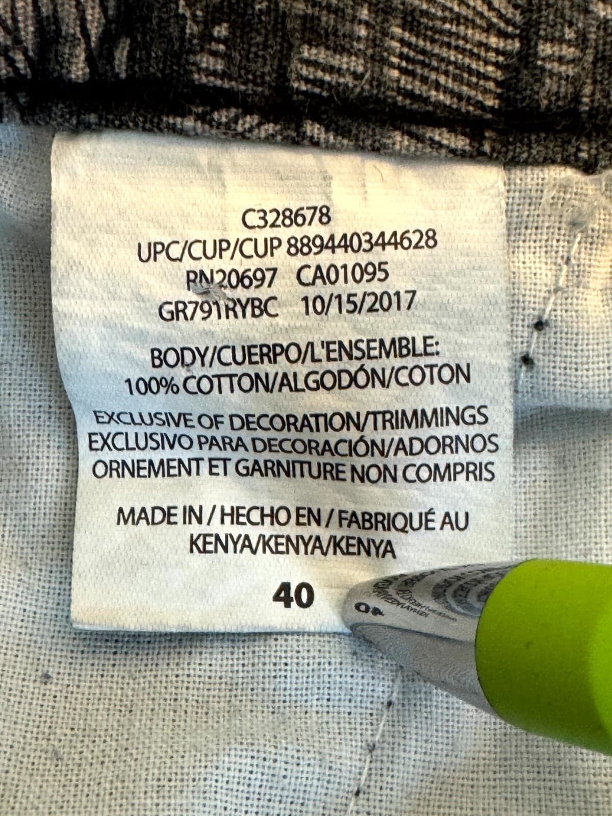 Genuine Dickies Mens Ripstop Shorts 40 Black Camouflage Cotton Flat Front - Thumbnail 4